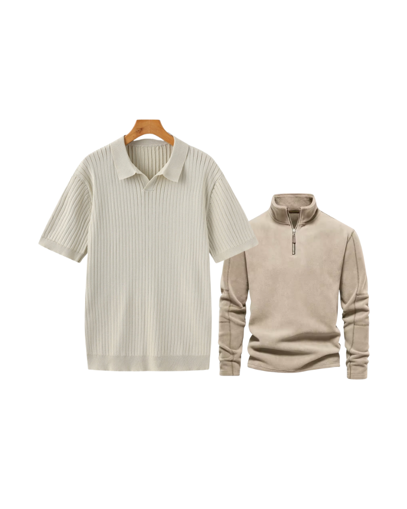 Buy 1 Get 2 Free - Premium Polo Shirt + Casual Sweatshirt