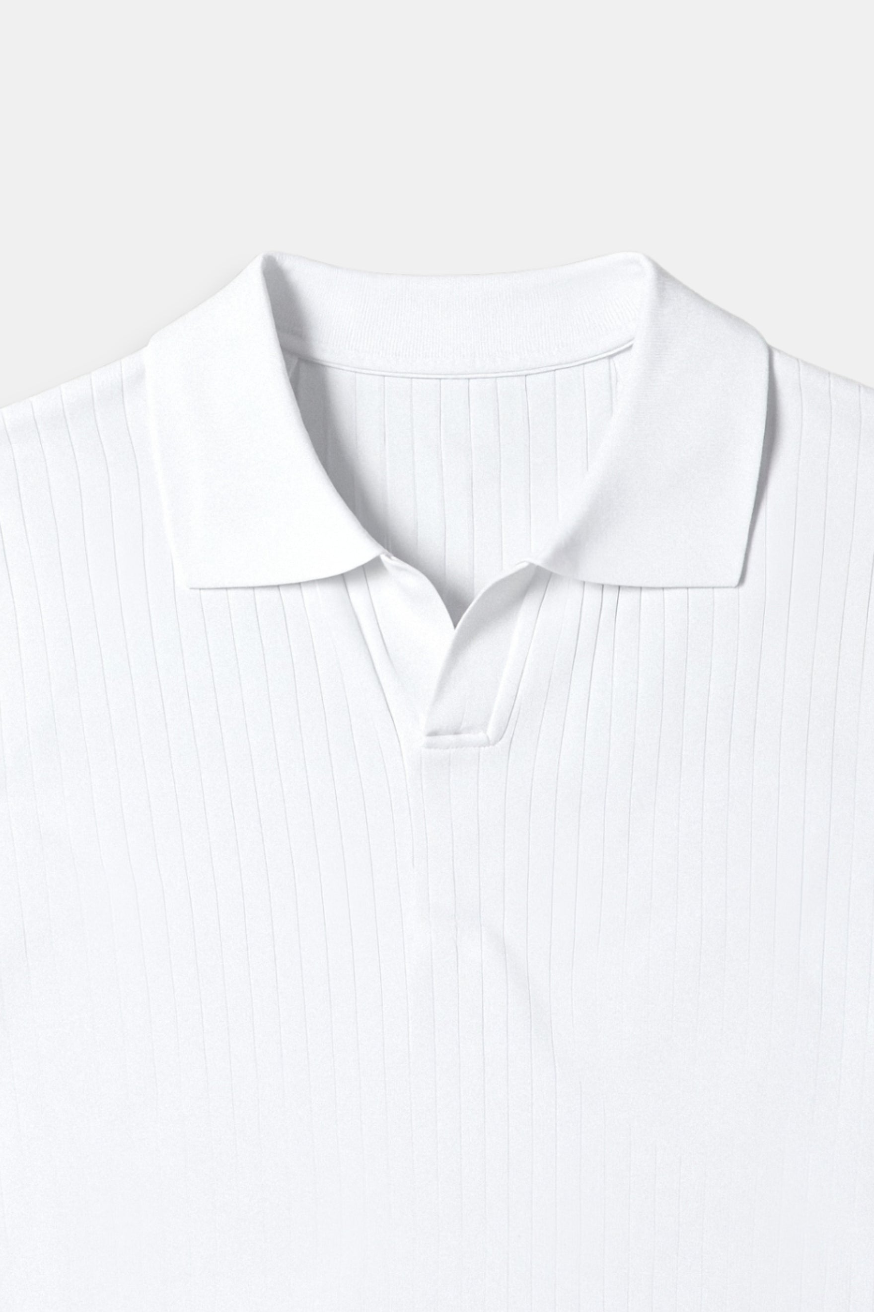 Ribbed Cotton Polo