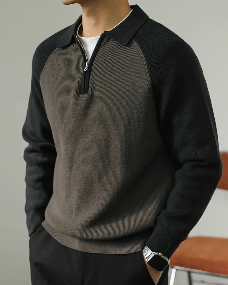 Litasmen Ravello Zip-Up Sweater – Premium Cotton Comfort