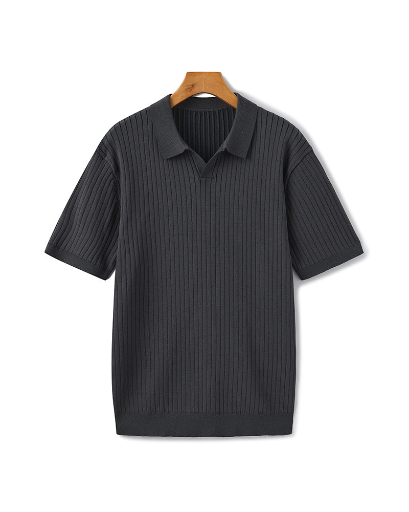 Premium Ribbed Cotton Polo Shirt