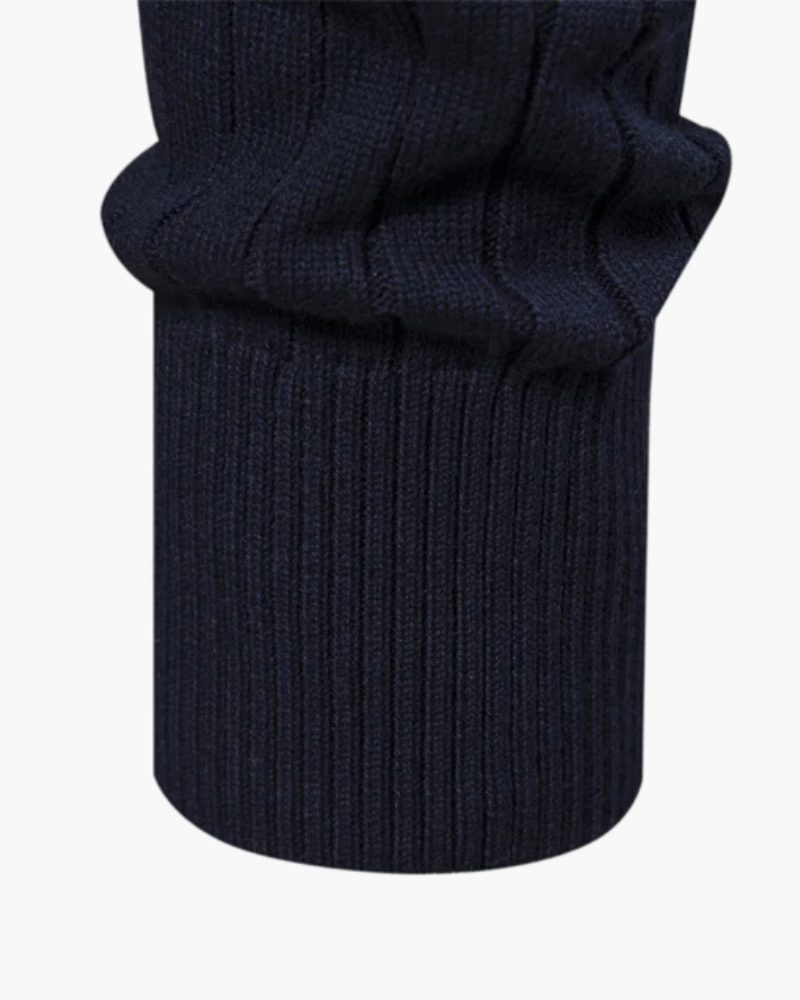 Autumn Zipper Sweater – Warm Cotton Knit Sweater