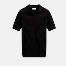 Ribbed Cotton Polo