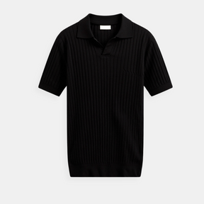 Ribbed Cotton Polo