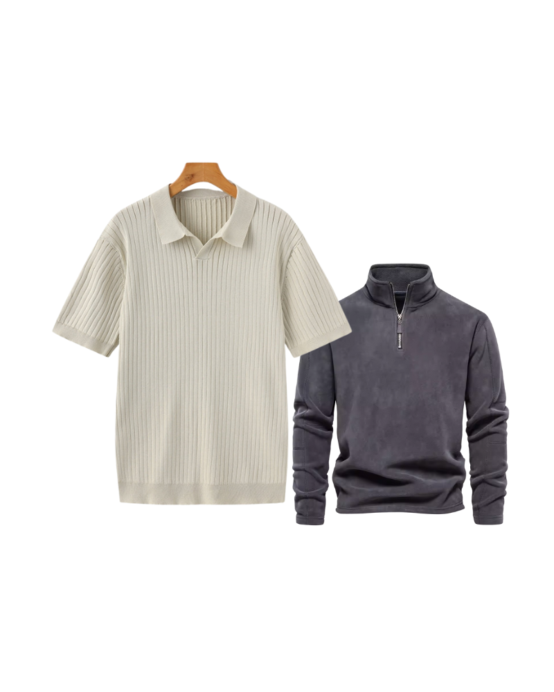 Buy 1 Get 2 Free - Premium Polo Shirt + Casual Sweatshirt
