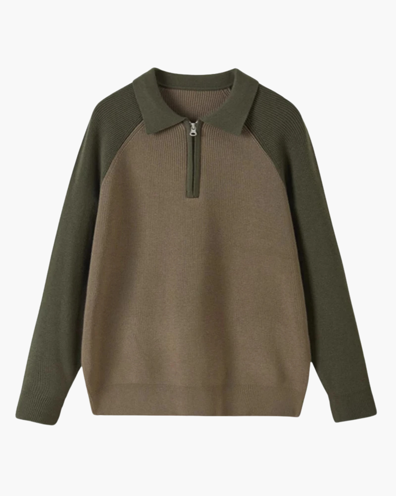 Litasmen Ravello Zip-Up Sweater – Premium Cotton Comfort