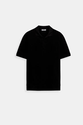 Wool-Blend Structured Polo Shirt