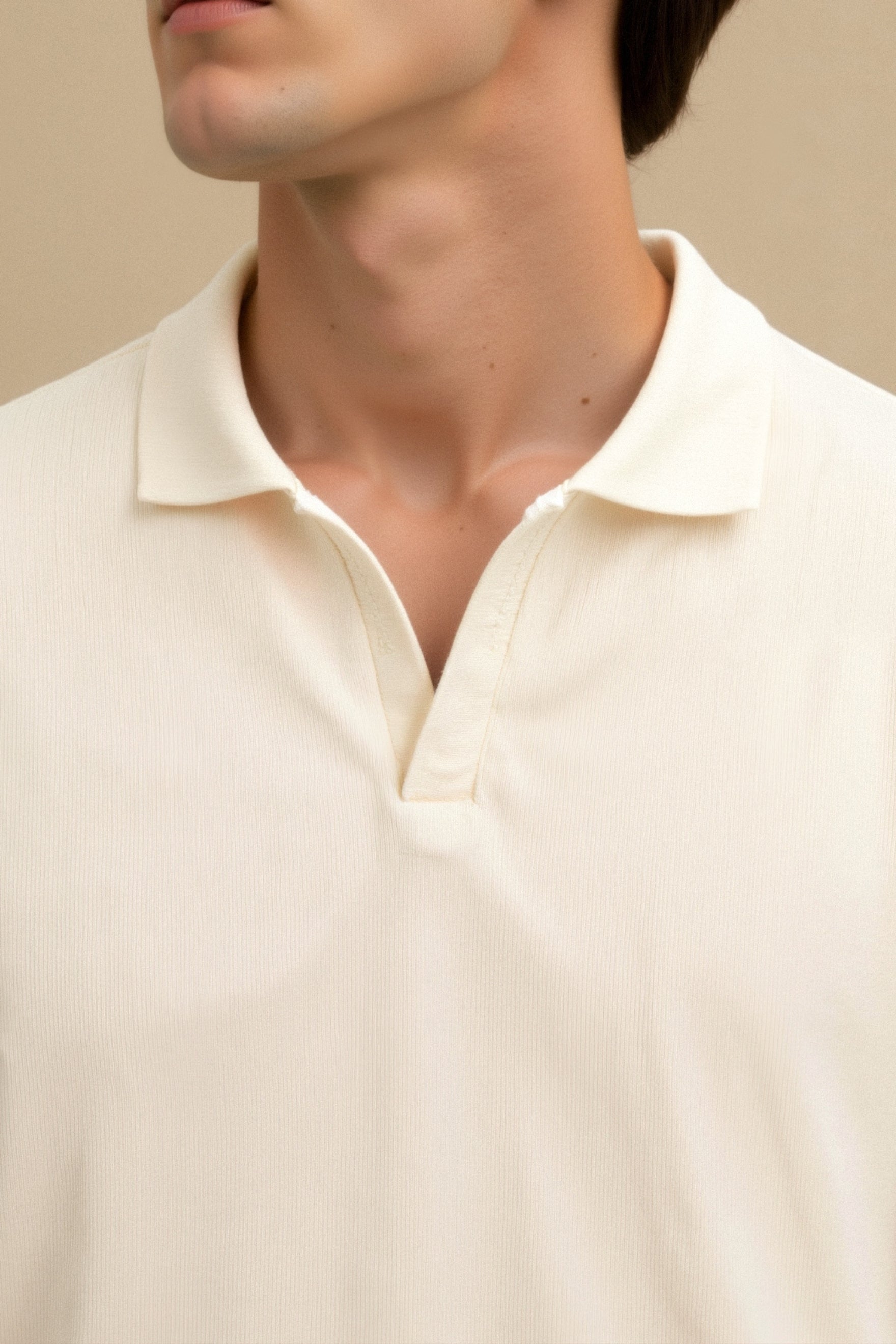 Wool-Blend Structured Polo Shirt