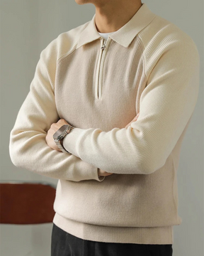 Litasmen Ravello Zip-Up Sweater – Premium Cotton Comfort