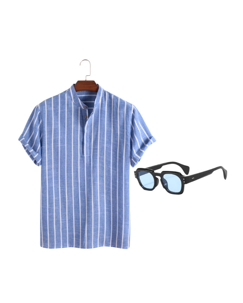 Men’s Bundle: Bari Cotton Polo Shirt + UV Protection Sunglasses – Buy 1 Get 2 Free