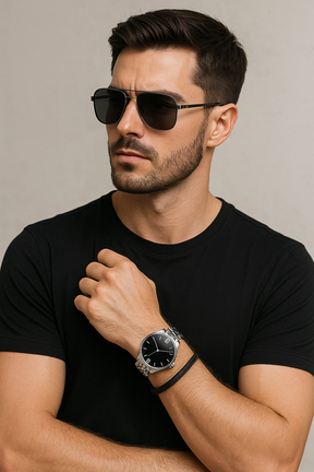 Poedagar Men's Quartz Watch - Buy 1 Get 3 Free