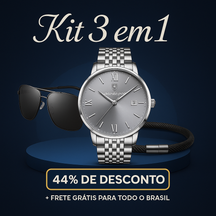 Poedagar Men's Quartz Watch - Buy 1 Get 3 Free