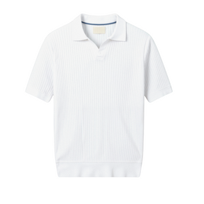Ribbed Cotton Polo