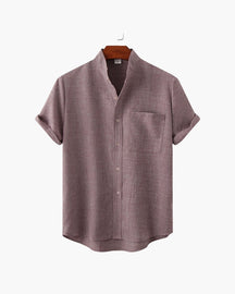 Premium Cotton Mandarin Collar Shirt