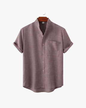 Premium Cotton Mandarin Collar Shirt