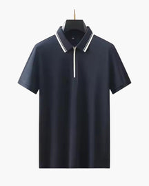 Ridgeway Zip-Up Polo Shirt – Premium Cotton Blend