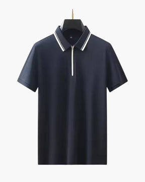 Ridgeway Zip-Up Polo Shirt – Premium Cotton Blend