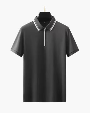 Ridgeway Zip-Up Polo Shirt – Premium Cotton Blend