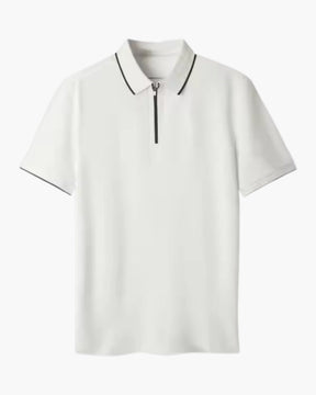 Ridgeway Zip-Up Polo Shirt – Premium Cotton Blend