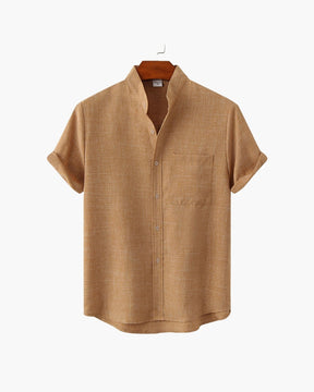 Premium Cotton Mandarin Collar Shirt