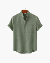 Premium Cotton Mandarin Collar Shirt