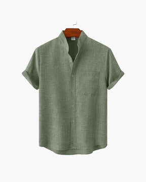 Premium Cotton Mandarin Collar Shirt