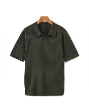 Premium Ribbed Cotton Polo Shirt