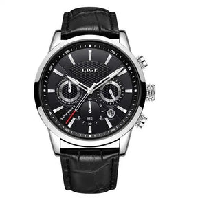 Litasmen Leather Strap Men’s Watch – Classic Analog Elegance