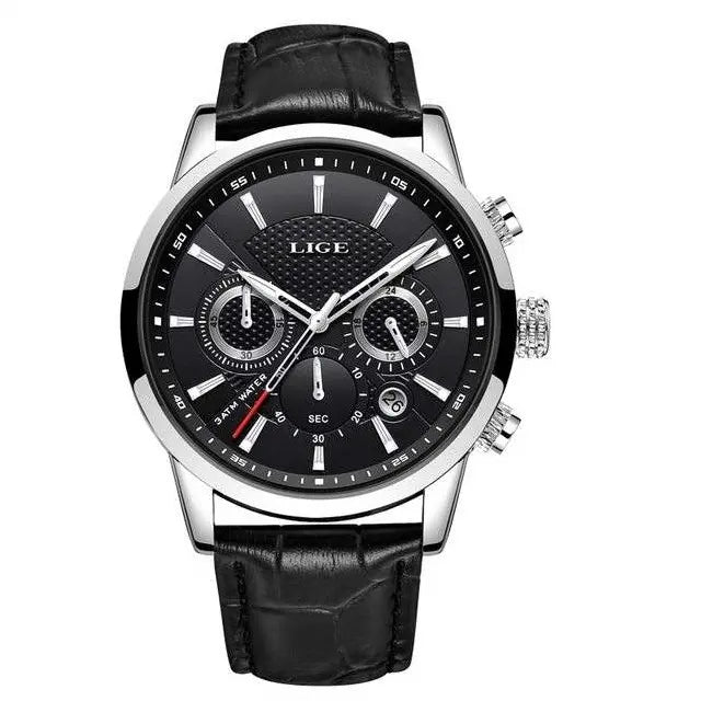 Litasmen Leather Strap Men’s Watch – Classic Analog Elegance